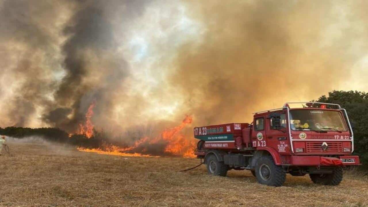 Çanakkale’deki Orman Yangınyla İlgili AFAD Açıklama Yaptı: Kontrol Altına Alındı